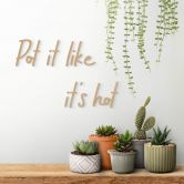 MDF-dekoration Pot it like it's hot 