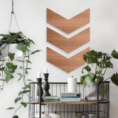 Holzkunst Mahagoni - Richtungspfeil (3er Set) 