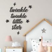 Décoration en bois MDF Twinkle Twinkle Little Star 