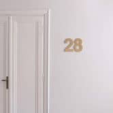 MDF naturel Huisnummer 