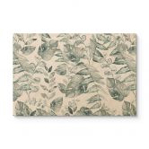 Holzbild Dschungelblätter Aquarell Creme - Bloomery Decor 
