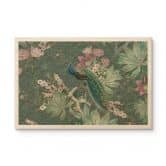 Holzbild Pfau im Tropengarten auf Mosaik - Bloomery Decor 