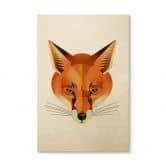 Holzbild Fuchs - Braun 