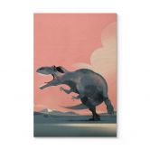 Tableau sur bois Braun - Giganotaurus Dinosaur 