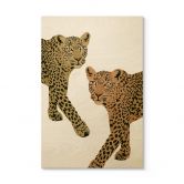 Holzbild Goed Blauw - Die Leoparden 