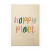 Holzbild Spruch - Happy place 