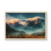 Houten Poster - Herfstlandschap op de top van Triglav in de Julische Alpen 