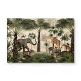 Tableau sur bois Kikki Belle - Le royaume des animaux 