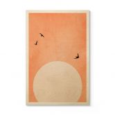 Holzbild Apricot Sonnenuntergang - Kubistika 