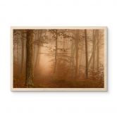 Holzbild Dunst und Licht im herbstlichen Wald - Maier 