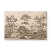 Houten Wanddecoratie met tuinlandschap in beige - Ms Tiff 