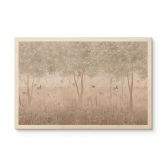Holzbild Sommerliche Schwalben im Blütenwald - Ms Tiff 