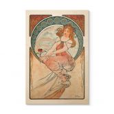 Tableau sur bois Mucha - Quatre arts : La peinture 