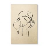Holzbild NKTN - Line Art - Don't Worry 