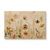 Tableau bois Fleurs sauvages des champs au soleil - Talen 