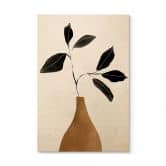 Holzbild Zweig in goldener Vase - ThingDesign 