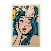 Tableau sur bois Tohmé - I kissed a girl 