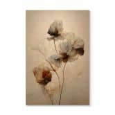 Tableau sur bois Fleurs séchées - L'élégance de l'éphémère - Treechild 