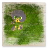 Holzbild Wilianto - Hello little Friend - 40x41,5 cm 