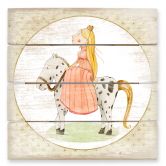 Holzbild Loske - Prinzessin - 40x41,5 cm 