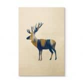 Holzbild Orara Studio - Moose Blue and Yellow 