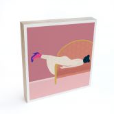 Wood Print to put up - Maddies Mood - Jota de jai - 15x15 cm 