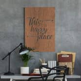 Houten Wanddecoratie Mahoniefineer This is my Happy Place 