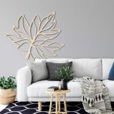 Décoration murale en bois placage de peuplier - Feuille d'érable 