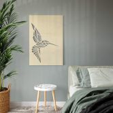 Dekobild Pappel - Origami Kolibri 