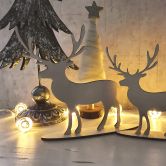 Weihnachtsdeko aus Holz - Rentier zum Hinstellen - Pappel 
