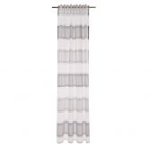 Homing Vorhang mit verdeckten Schlaufen Marley weiß, grau, silber -  2,45 x 1,4 m 