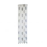 Homing Vorhang mit verdeckten Schlaufen Kaleo weiß, grau -  2.45 x 1.4 m 