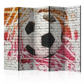 Paravent, Raumteiler freistehend, Trennwand - Straßenfußball , 5-teilig - 225x172 cm 