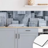 Küchenrückwand 3D Betonblöcke 