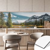 Küchenrückwand Berg-Idylle am zauberhaften Kiefernwald 