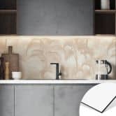 Küchenrückwand Palmen im Dschungel Beige - Bloomery Decor 