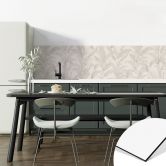 Keukenachterwand Urban Jungle tropische bladeren crème - Bloomery Decor 