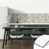Küchenrückwand Urban Jungle Tropenblätter Rosa - Bloomery Decor 