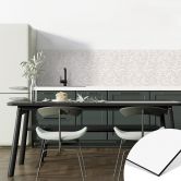 Küchenrückwand Zarte Aquarell-Blätter - Soft Beige - Erweiterbar - Bloomery Decor 