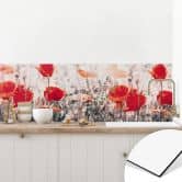 Küchenrückwand Roter Sommermohn 