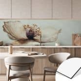 Küchenrückwand Zarte Trockenblüte in Beige - Treechild 
