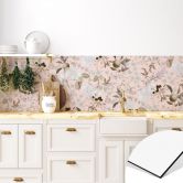 Küchenrückwand Boho-Illustration mit Blumen und Früchten - UN Designs 