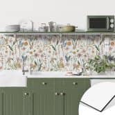 Keukenachterwand Lenteweide met vlinders - UN Designs 