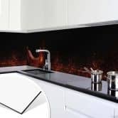 Küchenrückwand - Alu-Dibond - Chili on Fire 
