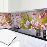 Küchenrückwand - Alu-Dibond- Cherry Blossoms 