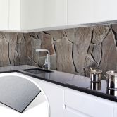 Küchenrückwand - Alu-Dibond-Silber - Mediterrane 