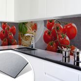 Küchenrückwand - Alu-Dibond-Silber - Pasta Itali 