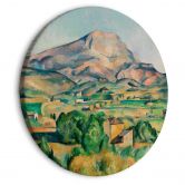 Rundes Leinwandbild Cézanne - Mont Sainte-Victoire 