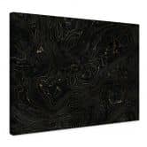 Leinwandbild Abstrakte Linien Schwarz-gold - Amini 