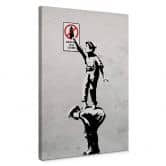 Leinwandbild Banksy - Graffiti is a crime 